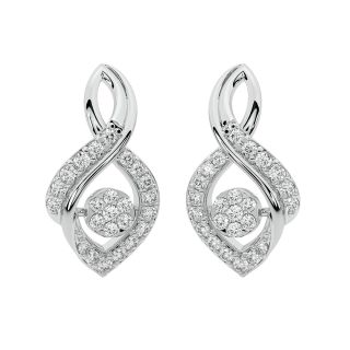 Olivia Round Diamond Stud Earrings